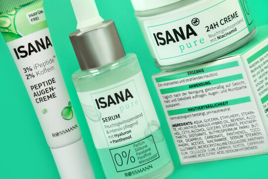 Isana Kosmetik Produkte Creme Serum Augencreme parf&uuml;mfrei