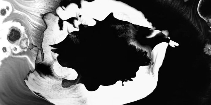 ink transition splatter blot spreading left to right turbulent moving abstract painting animation background new cool nice motion dynamic beautiful 3d rendering 4k footage