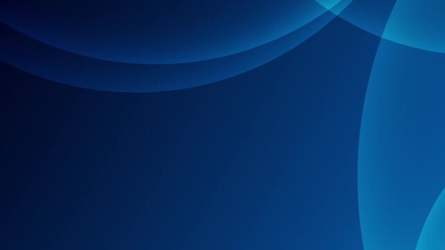Dark Blue Abstract Geometric Circles Corporate Background Seamless Loop Animation