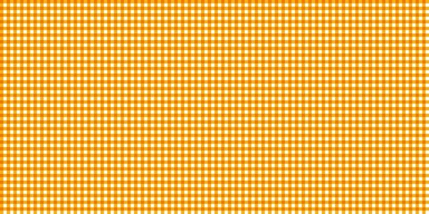 Fototapeta premium Vibrant orange and white micro gingham seamless pattern. Bold checkered geometric background for energetic kitchen decor, picnic themes, and bright summer packaging. High contrast square tile.