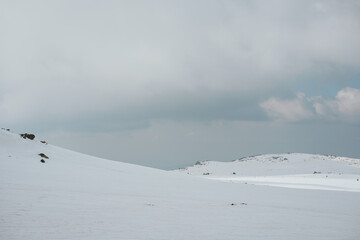 Fototapeta premium snow covered mountains
