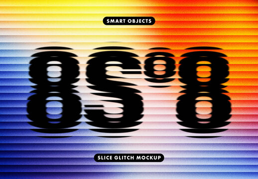 Slice Glitch Mockup