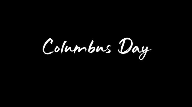 Columbus Day celebration with people gathering outdoors