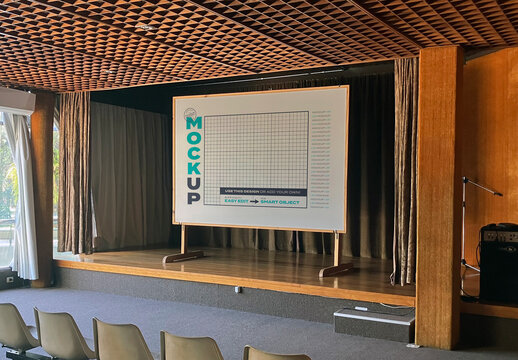 Chalkboard on Auditorium Mockup