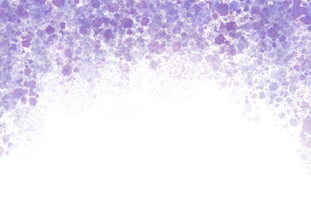 Watercolor Wisteria flower background, hand-painted Japanese-style Fuji header frame-300dpi- © URU
