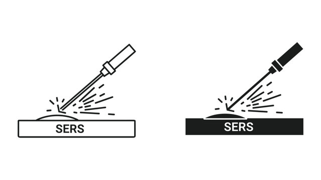 SERS Spectroscopy Icon - Surface Enhanced Raman Scattering Measurement & Analysis
