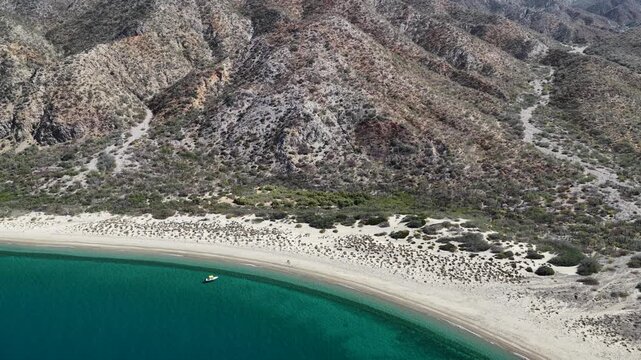 cerralvo island baja california sur mexico aerial 