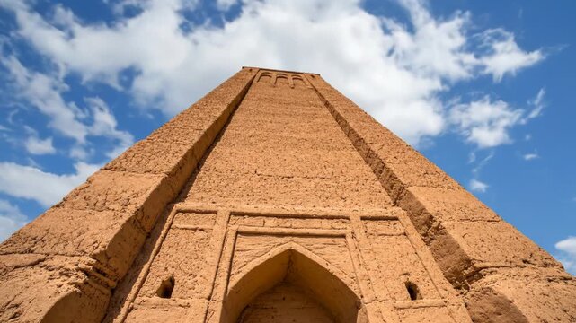 Ancient Burana Tower in Kyrgyzstan, Historical Landmark and Architectural Marvel.