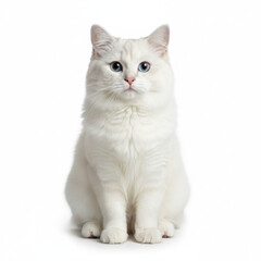 Obraz premium british kitten on white background