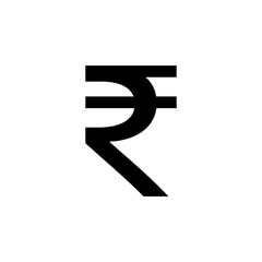 Fototapeta premium Indian Rupee Currency Symbol Vector Icon