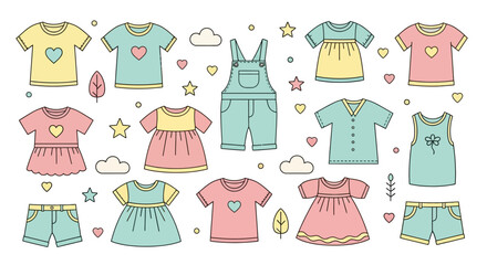 Fototapeta premium set of clothes