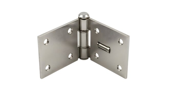 Stainless steel butt hinge with screw holes for door installation