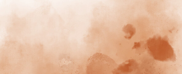 Fototapeta premium Abstract watercolor art background template. brown orange watercolor backdrop empty space for text, banner, presentation or product display graphic design