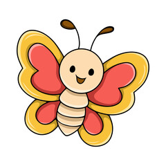 Obraz premium A vibrant swarm of yellow butterflies flying together in a beautiful formation against a clean white background, creating a sense of freedom and joy.