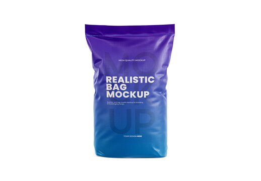 Bag With Powder Mockup