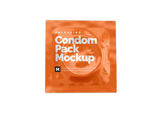 Condom Pack Mockup