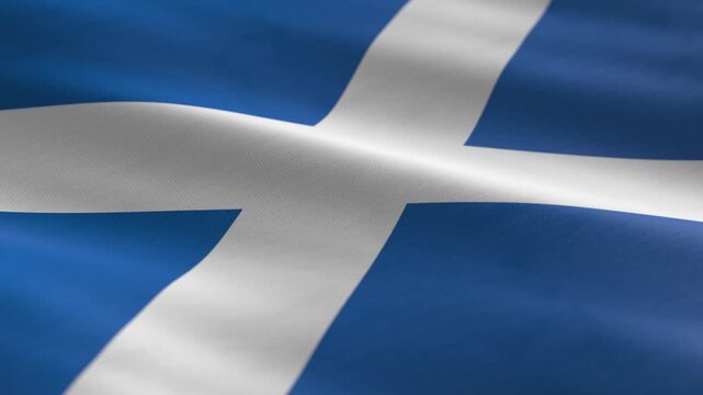 Scotland - waving flag loop