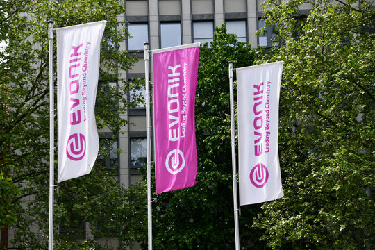 Essen, North Rhine-Westphalia, Germany - May 15, 2024: Evonik headquarters in Essen - Evonik Industries AG one of the largest speciality chemicals companies in the world