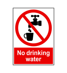 znak zakazujący picia wody © robert6666