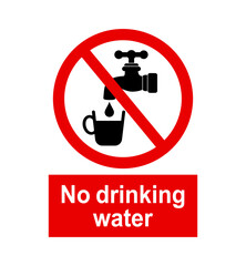 znak zakazujący picia wody © robert6666