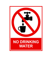 znak zakazujący picia wody © robert6666