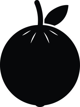 Abiu silhouette vector art illustration