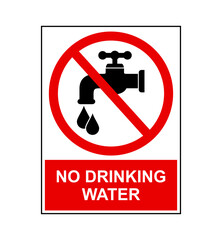 znak zakazujący picia wody © robert6666