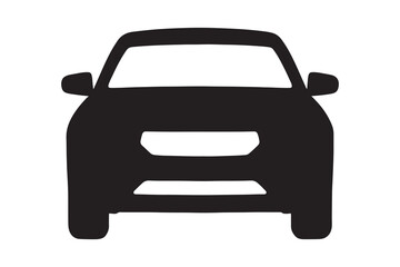 Obraz premium vector illustration of a car front view illustration