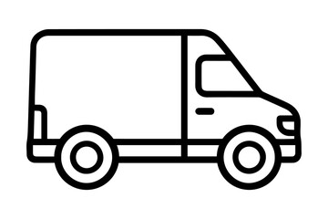 Fototapeta premium vector illustration of a delivery truck