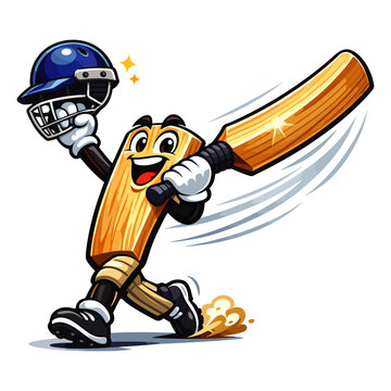 Energetic cricket bat player in mid swing holding helmet, showcasing dynamic batting motion, match excitement, sporting skill, athletic precision, and competitive performance