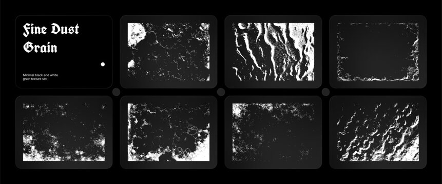 Distressed Grunge Texture Pack Black and White Wall Damage Cracks Dust Overlays