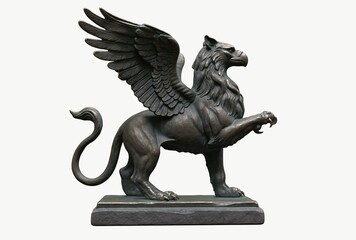 Fototapeta premium Griffin Mythical Creature Statue
