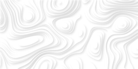 Topographic seamless map pattern with contour lines. Abstract geographic elevation design, lines sea map modern white background. © coal digger