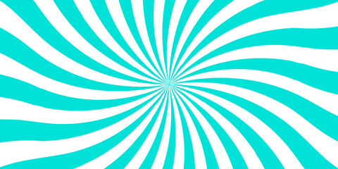 retro sunlight rays background layout. vintage sunrise sunbeam element spiral striped. Vector rays colorful radiating circus backdrop. Radial beam sunrise or sunset light retro design illustration. © coal digger
