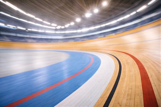 Dynamic Velodrome Track with Motion Blur