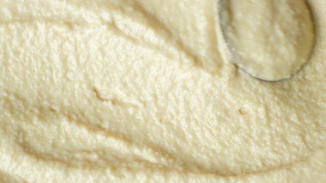 Hummus texture background for food menu with copy space.