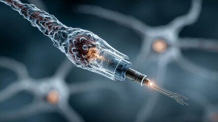 Bioelectronics research, integrating biological systems with electronics for sensing, monitoring, and therapeutic applications