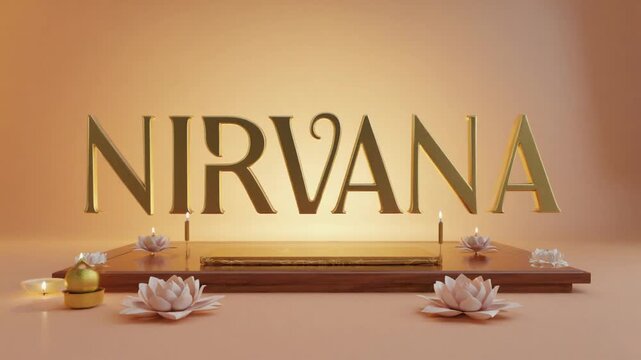 Background of Nirvana. Peace. Meditation.