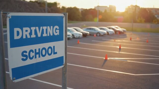 Driving school cars.