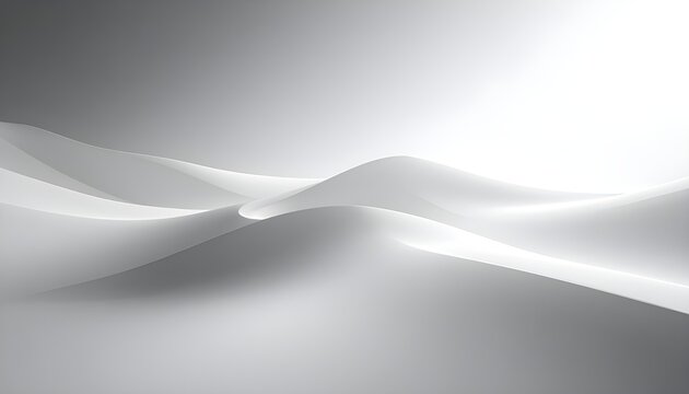 A serene and peaceful landscape of rolling white sand dunes at sunrise