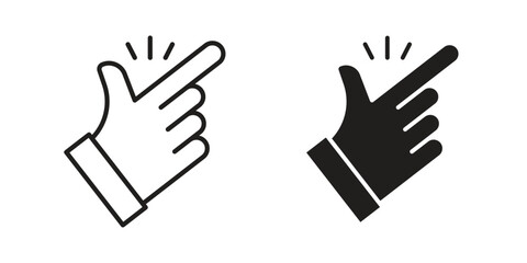 Obraz premium Easy icon set in black outline and fill. Editable icons