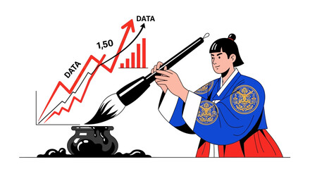Fototapeta premium Mastering the Art of Market Intelligence: Strategic Data Visualization and Global Analytics for the Modern Enterprise