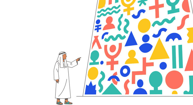 Visionary Arab executive decoding market complexity for global B2B strategic initiatives