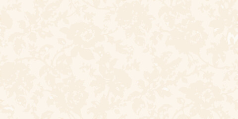 Delicate floral pattern on a cream colored background texture © Bipul