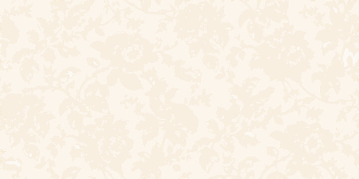 Delicate floral pattern on a cream colored background texture