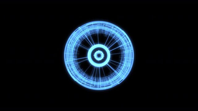 Spinning Wheel Blue S Animation Loop