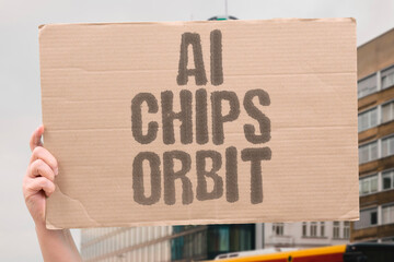 "AI Chips Orbit" Next-generation AI processors designed to survive the harsh conditions of space are now being deployed. AI. CHIPS. SPACE. ORBIT. TECHNOLOGY. © AndriiKoval