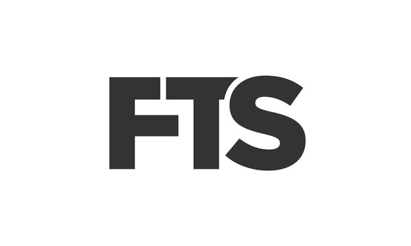 FTS logo design template with strong and modern bold text. Initial based vector logotype featuring simple and minimal typography. Trendy company identity.