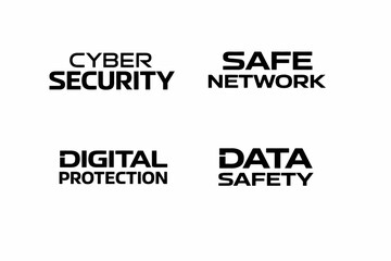 Fototapeta premium Cybersecurity concepts: safe network, digital protection, data safety