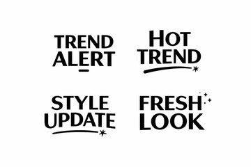 Obraz premium Trend alert: fresh look and style update with hot trend designs